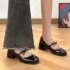 Vintage Bow Mary Jane Shoes Women - Image 2