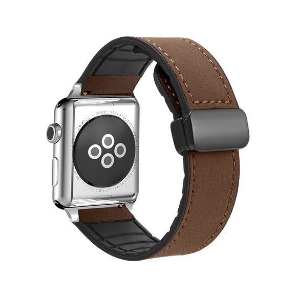 Watch Band Folding Magnetic Buckle Genuine Leather - Image 2