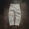 Casual All-match Graffiti Washed Worn Jeans