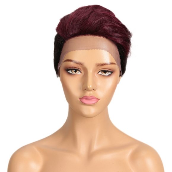 Front Lace Wig All Real Hair Short Headgear - Image 8