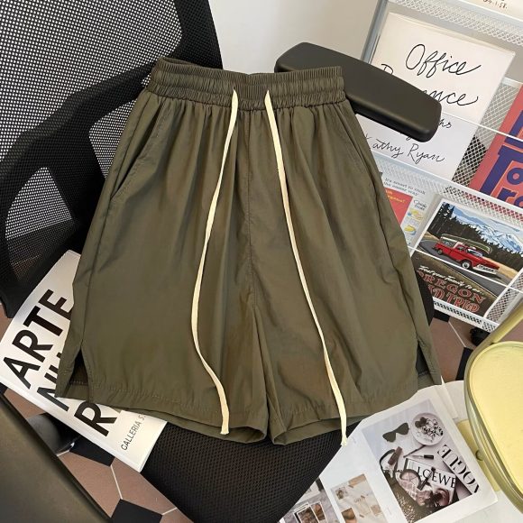 Men's Loose Knee Length Plus Size Straight Breathable Shorts - Image 3