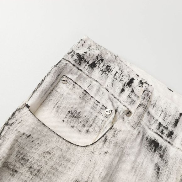 Men's Washed And Worn Jeans - Image 5