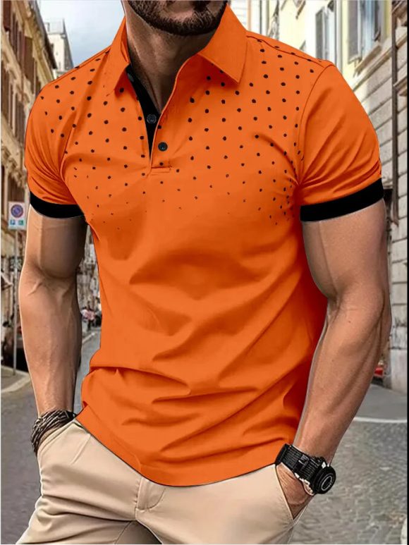 Plain Printing Series Men's Casual Short Sleeve - Image 6