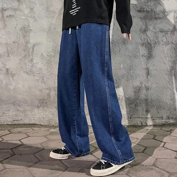 Men's Straight Loose American Design Jeans - Image 4