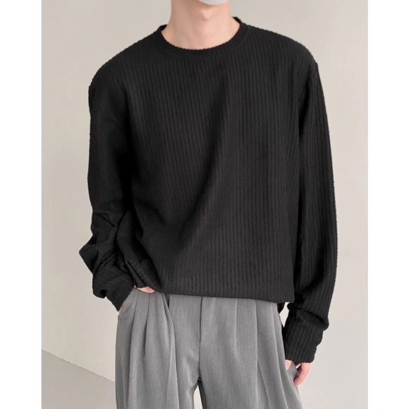 Men's Autumn Loose Casual Bottoming Shirt - Image 8