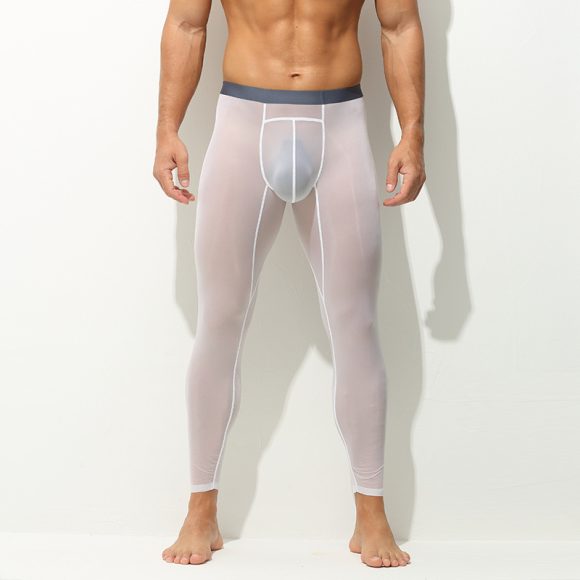 Men's Leggings One-piece Tight Ultra-thin Stretch - Image 9