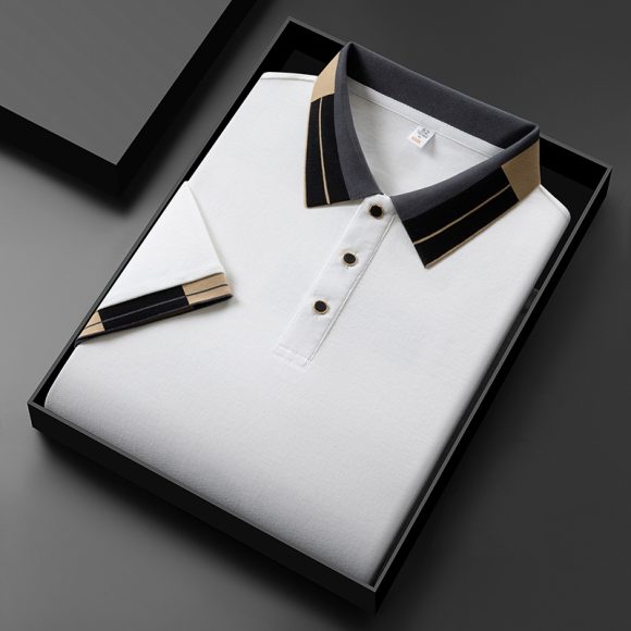 Men's Casual All-matching Summer Lapels Short Sleeve - Image 3