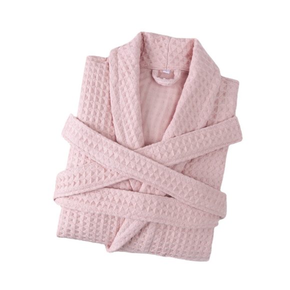 Cotton Double Waffle Unisex Thickened Long Robe - Image 3