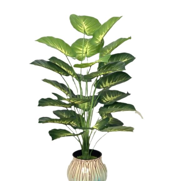 Simulation Green Plant 12-24 Head Beam Round Back Of Turtle Wall Decoration Garden - Image 2