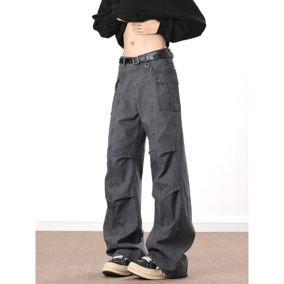 American High Street Washed Distressed Overalls - Image 3