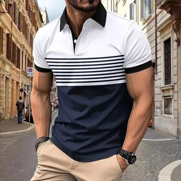 Plain Printing Series Men's Casual Short Sleeve - Image 10