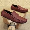 Men's Fashion British Leather Beanie Shoes - Image 6