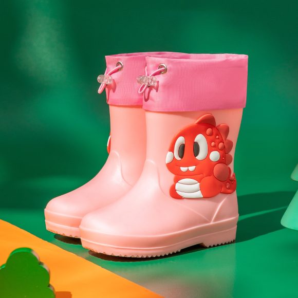 Children's Rain Boots Cartoon Waterproof Short Tube Rain Shoes - Image 7