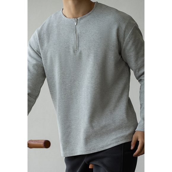 Spring Lapel T-shirt Solid Color Commute Loose Bottoming Shirt - Image 7