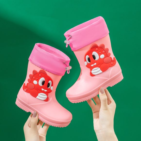 Children's Rain Boots Cartoon Waterproof Short Tube Rain Shoes - Image 9