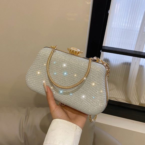 Women's Fashion Clutch Crossbody Chain Bag - Image 4