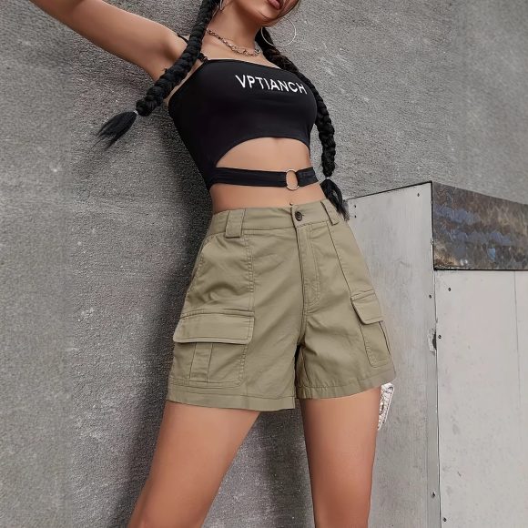 Straight Cargo Casual Loose Wide-leg Pants - Image 4