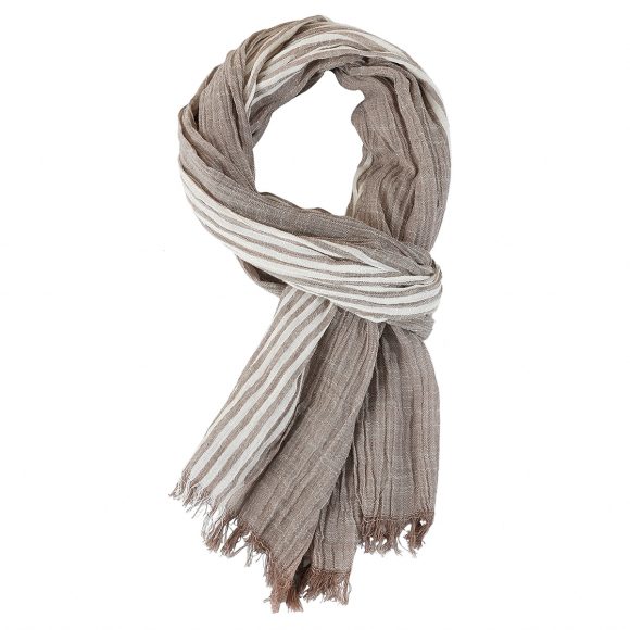Men's Scarf Spring And Summer Pinstripe Color Matching - Image 9