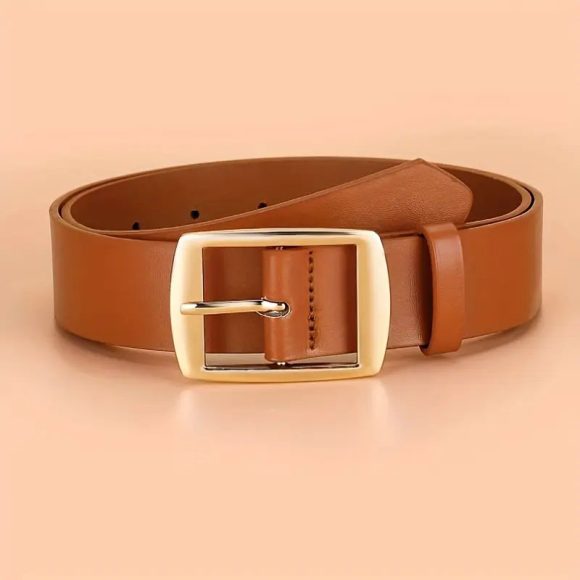 Men's Pin Buckle PU Microfiber Eyelet Belt Fashion Casual Belt - Image 6