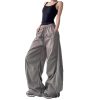 Men's And Women's Letter Embroidery Retro Paratrooper Pants - Image 6