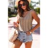 Women's Solid Color Knitted Sleeveless Top Simple Pullover V-neck - Image 5