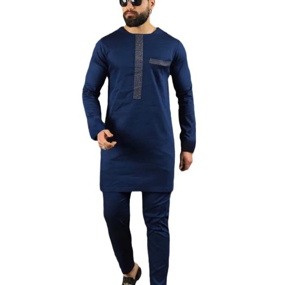 African Ethnic Style Men's Casual Suit - Image 4