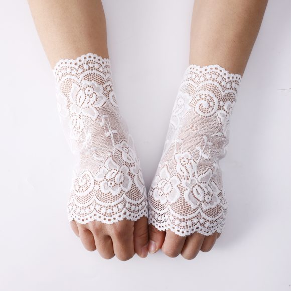 Summer Elastic Lace Short Gloves Sun Protection Driving - Image 5
