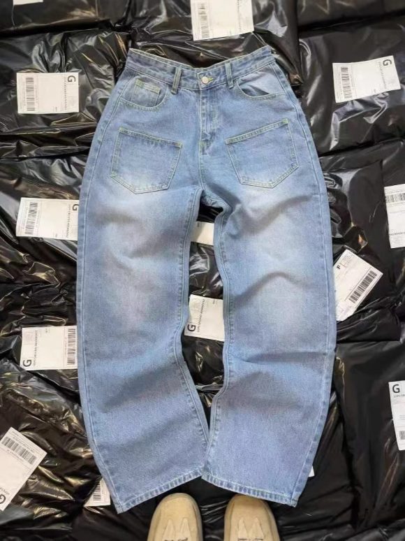 American Retro Washed Summer New Casual Loose Trousers - Image 6