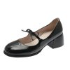 Vintage Bow Mary Jane Shoes Women - Image 7