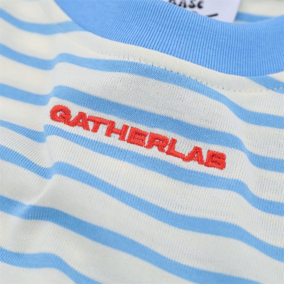 Striped Round Neck Short Sleeve T-shirt Men's Casual Top - Image 2