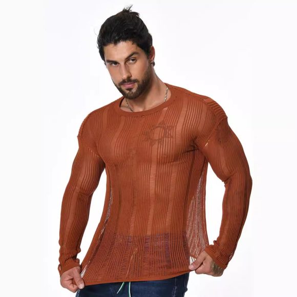 Long Sleeve Loose All-matching Sweater Men's - Image 4