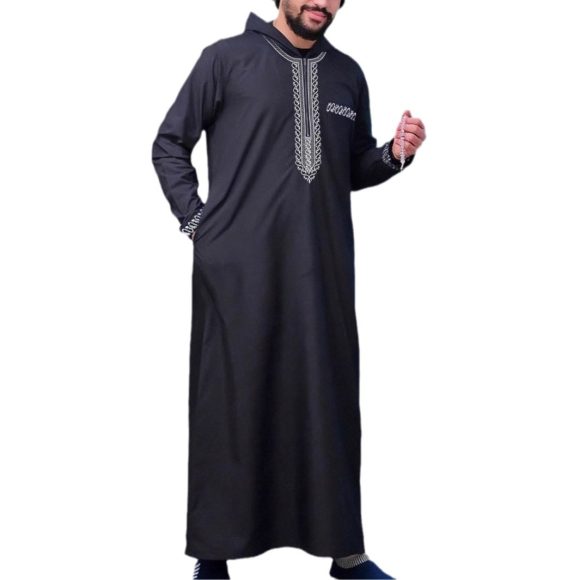 New Men's Loose Hooded Robe - Image 3