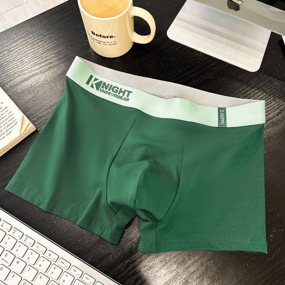 Simple Letter Men's Underwear Cotton Antibacterial Breathable Boxers - Image 9