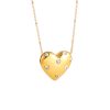 Copper Plating 18K Gold Light Luxury Diamond Love Necklace - Image 3