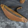Men's Multi-functional Retro Crazy Horse Leather Belt Bag - Image 5