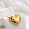 Copper Plating 18K Gold Light Luxury Diamond Love Necklace - Image 6