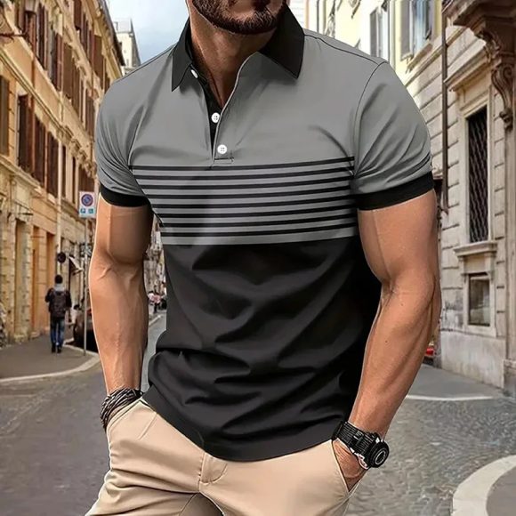 Plain Printing Series Men's Casual Short Sleeve - Image 8