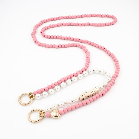 Autumn And Winter Wooden Bead Bag Chain Letter Double Layer - Image 6