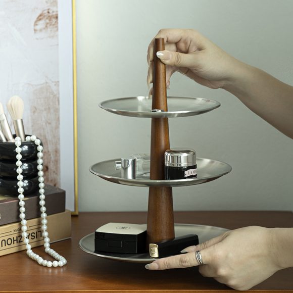 Matte Stainless Steel Storage Rack Mid-ancient Entrance Decoration - Image 2