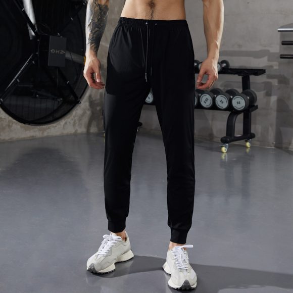 Ice Silk Leggings Men's Sports Pants Thin Trendy - Image 3