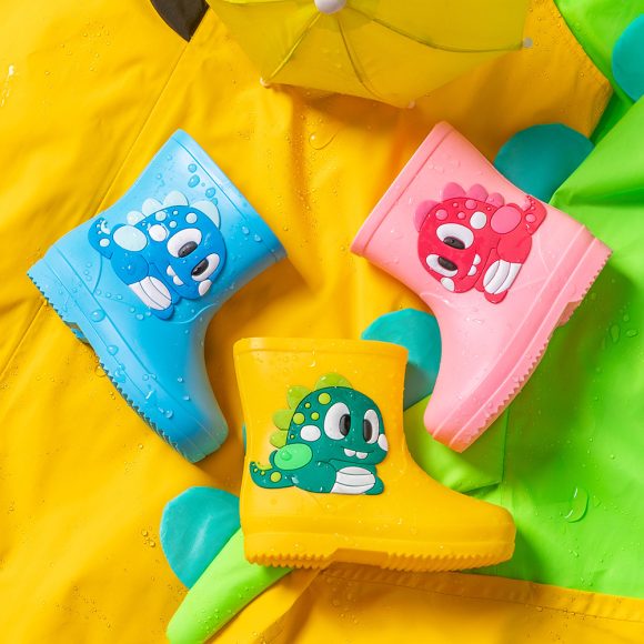Children's Rain Boots Cartoon Waterproof Short Tube Rain Shoes - Image 4