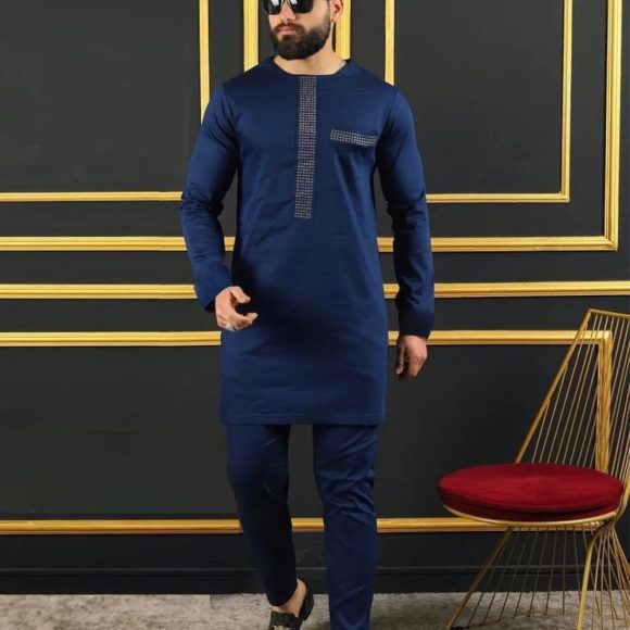 African Ethnic Style Men's Casual Suit - Image 5