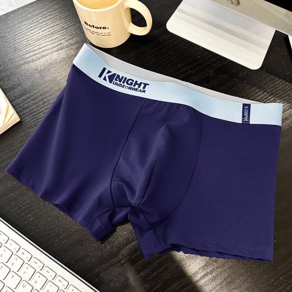 Simple Letter Men's Underwear Cotton Antibacterial Breathable Boxers - Image 5