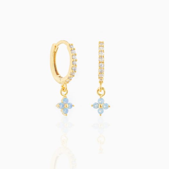 Small And Beautiful Flower Earrings Micro-inlaid Ear Clip - Image 3
