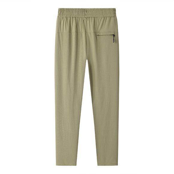 Loose Elastic Quick-drying Straight Ankle Tied Sports Pants - Image 4