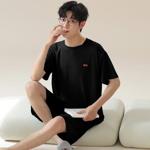 Short Sleeve Cool Wearable Ice Silk Homewear - Image 7
