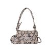Western Style Snake Pattern Simple Stylish Textured Crossbody Bag - Image 5