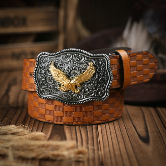 Punk Leather PU Leather Denim Trend Belt - Image 8