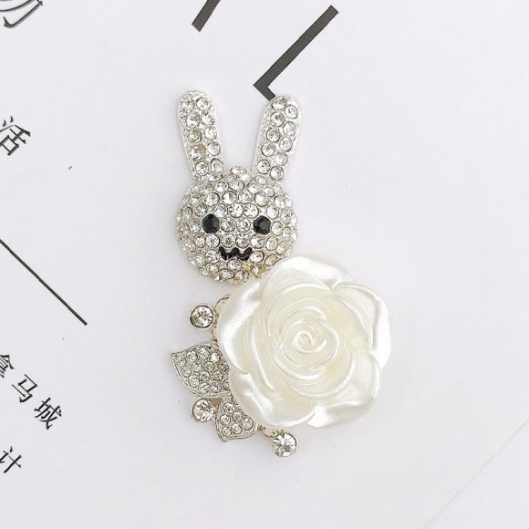 Diamond Rabbit Diy Ornament Accessories Diamond Studded By Hand Flower Phone Case - Image 7