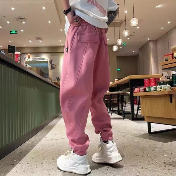 Men's Thickened Spring And Autumn All-match Ankle-tied Loose Harem Pants - Image 4